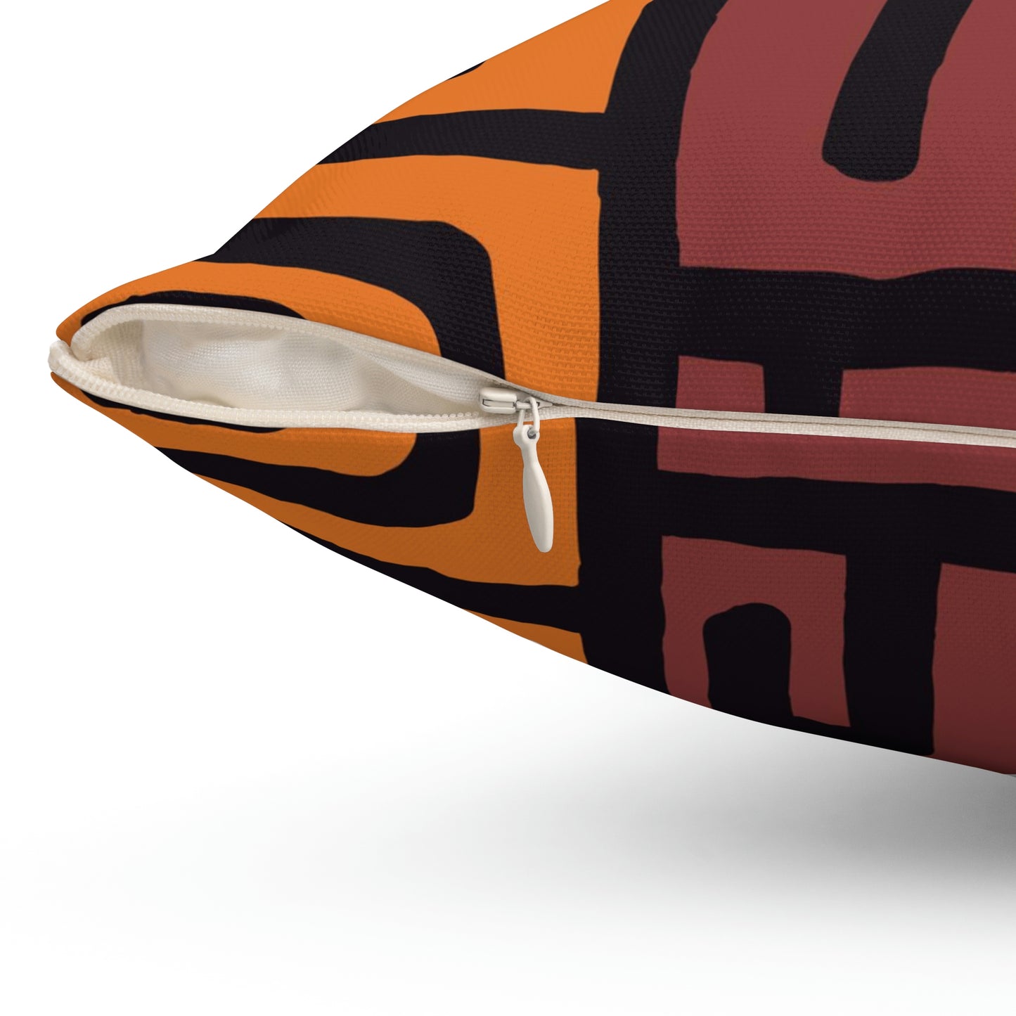 Accent Pillow 3: Geometric Earth Tones: Square Pillow