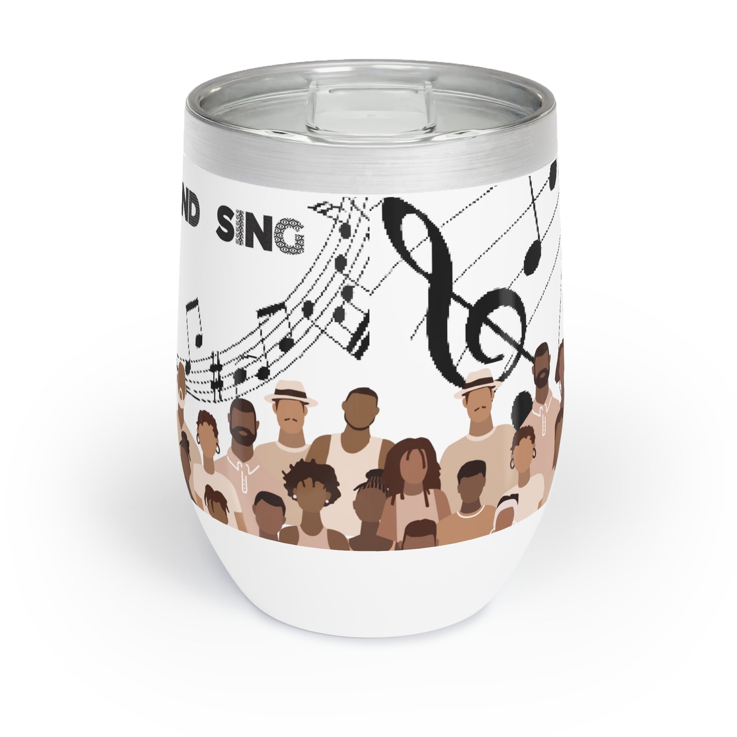 Life Every Voice and Sing: 12 oz Wine Tumbler