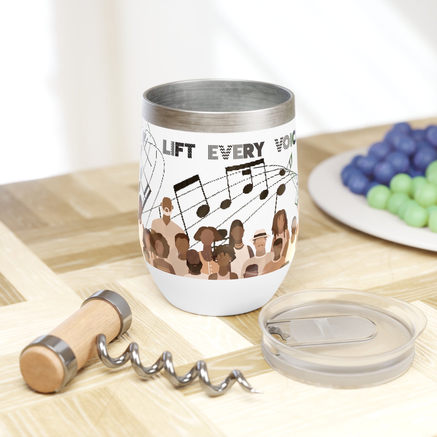 Life Every Voice and Sing: 12 oz Wine Tumbler