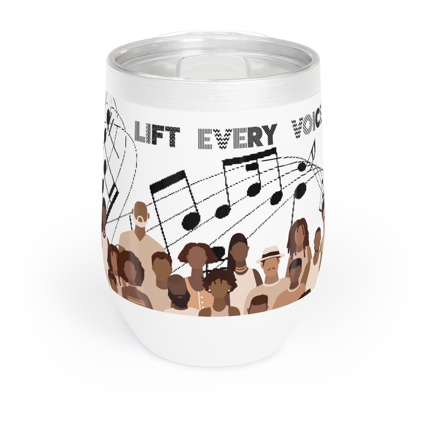 Life Every Voice and Sing: 12 oz Wine Tumbler