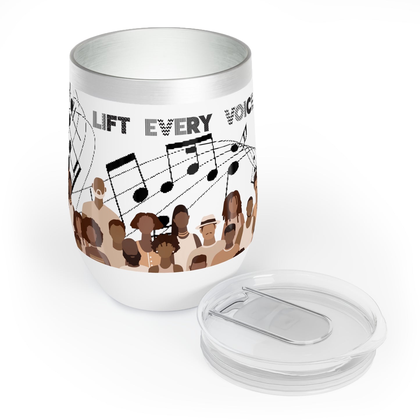 Life Every Voice and Sing: 12 oz Wine Tumbler