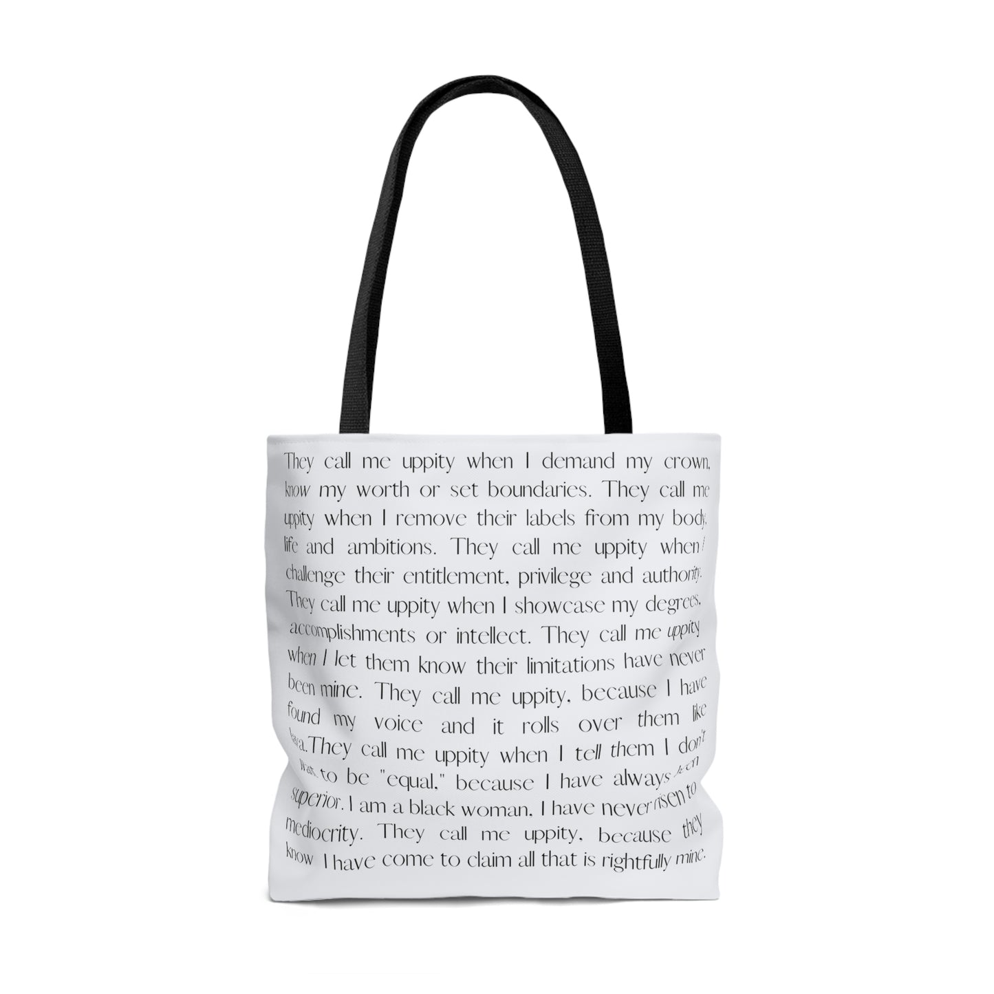 Uppity Negress: Tote Bag