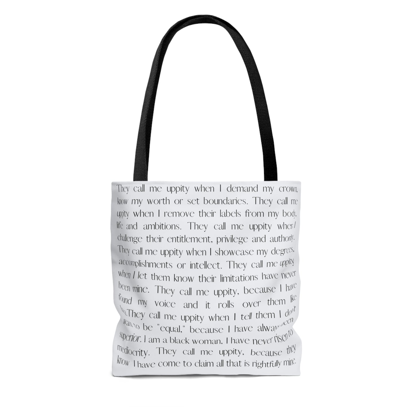 Uppity Negress: Tote Bag