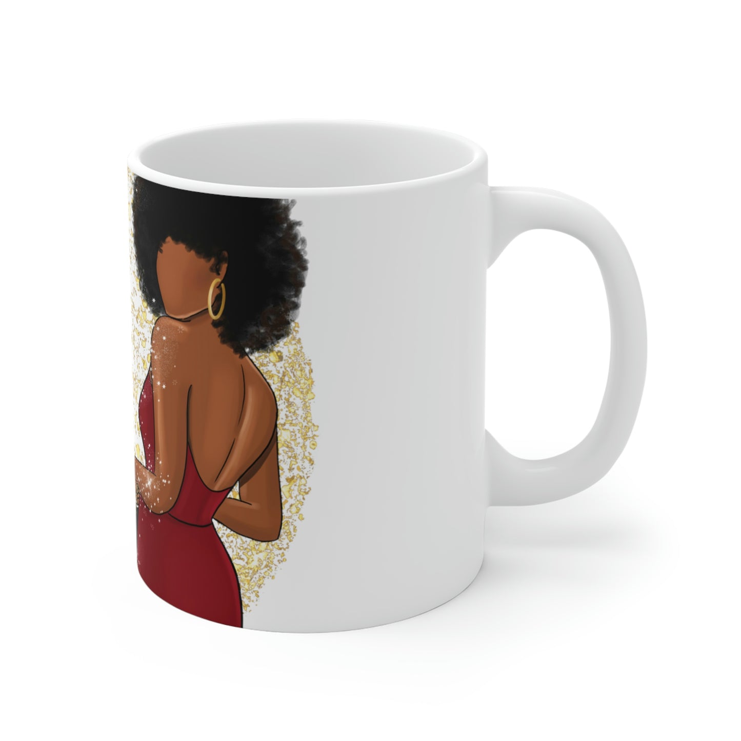 Now We Sip Champagne: Red Dress: Ceramic Mugs (11oz\15oz\20oz)