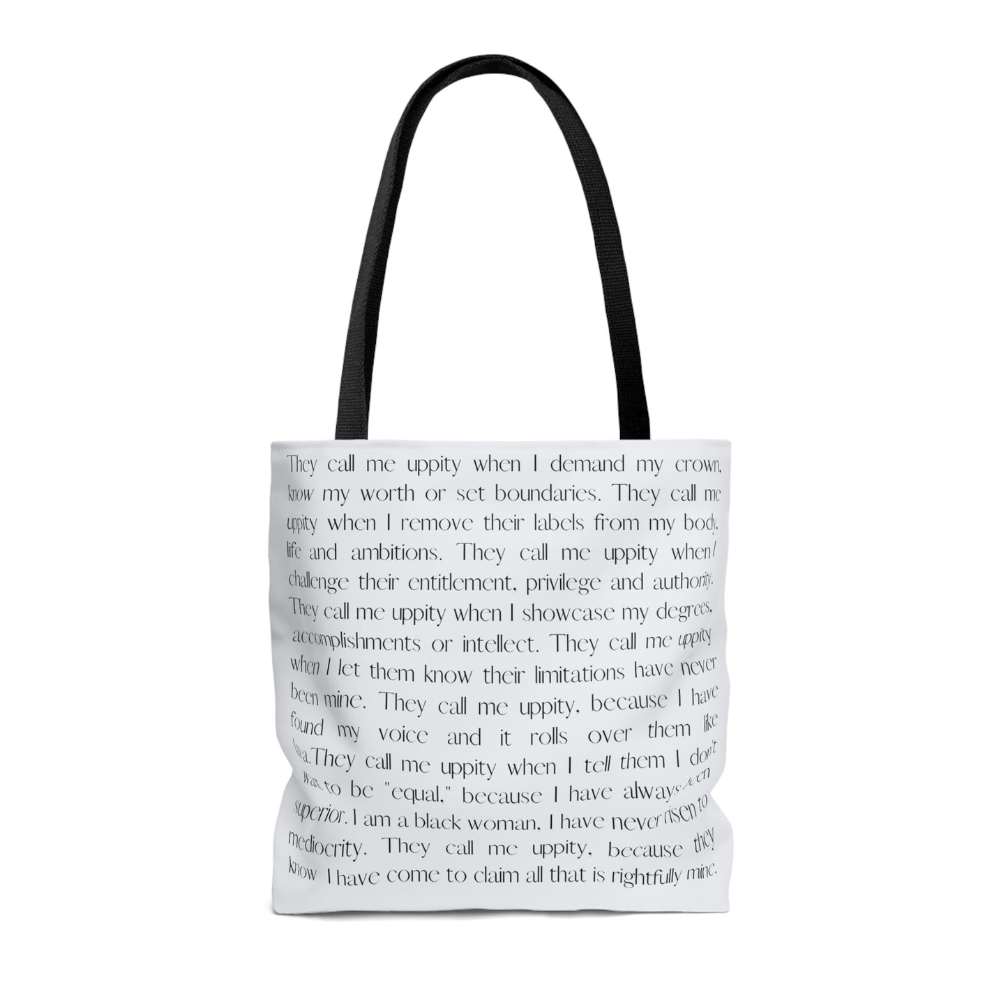 Uppity Negress: Tote Bag