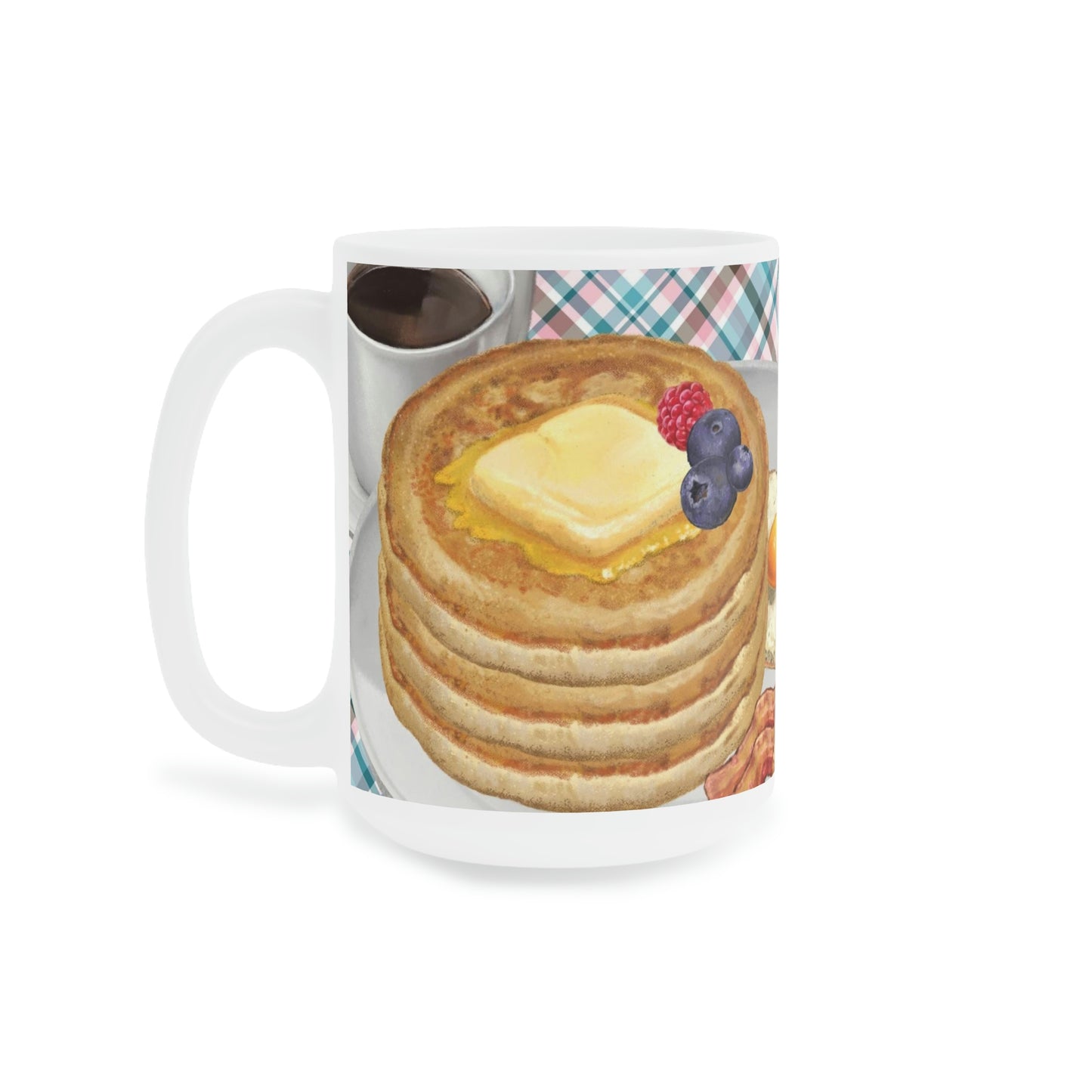 You Should Probably Get Going: Plaid Background: Ceramic Mugs (11oz\15oz\20oz)