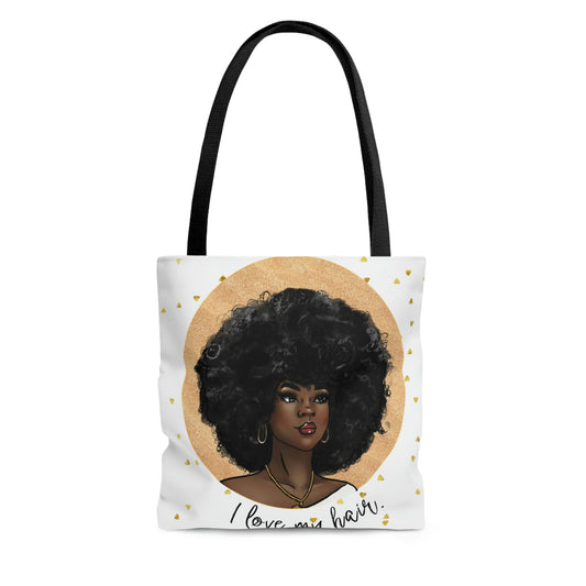 I Love My Hair: Tote Bag