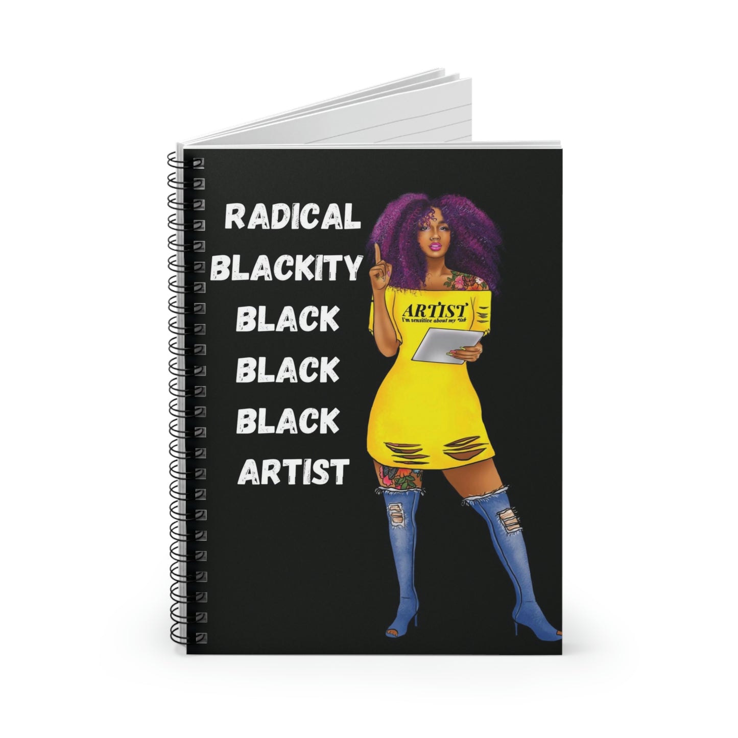 Radical Black Artist: Spiral Notebook - Ruled Line