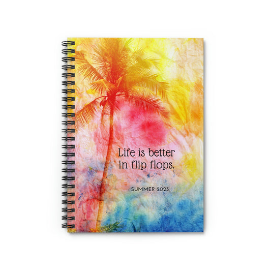 Life Is Better In FLip Flops: Spiral Notebook - Ruled Line