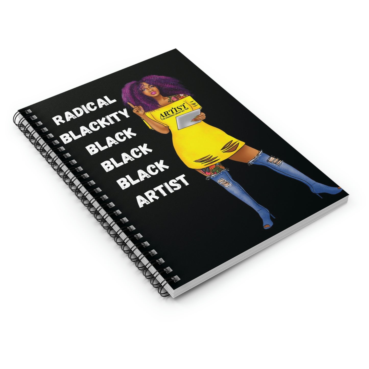 Radical Black Artist: Spiral Notebook - Ruled Line